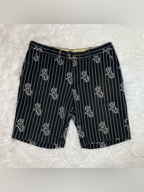 Loudmouth Chicago White Sox MLB Licensed Golf Shorts Mens Size 38 Baseball Black